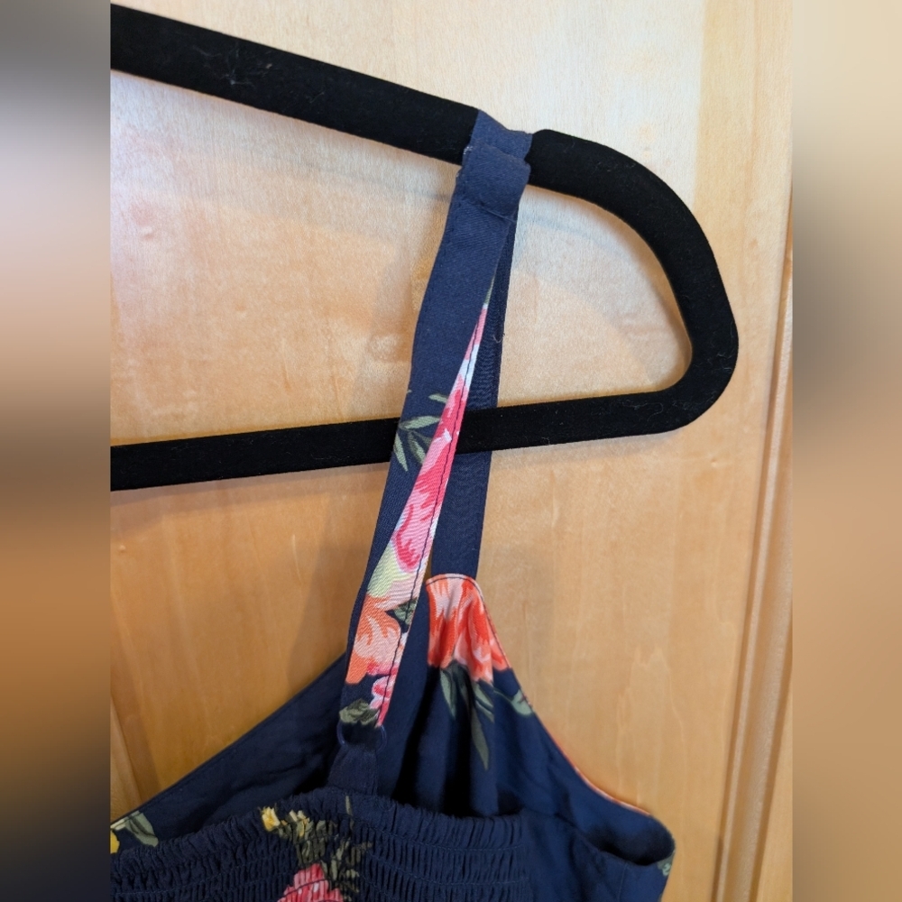 Old Navy Navy Floral Mini Dress - Picture 9 of 10